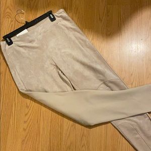 CALVIN KLEIN suade front stretch pants